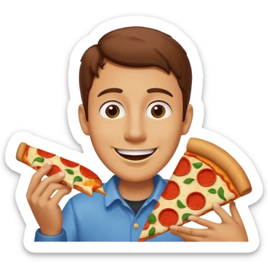 Woody comiendo pizza sticker