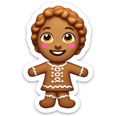 Gingerbread girl  sticker