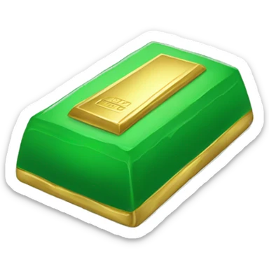 green gold bar sticker