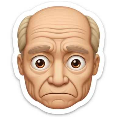 an ugly look in the corner of the eye  sticker