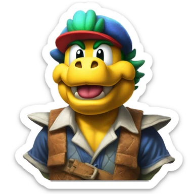 Mario Larry Koopa Koopaling  sticker