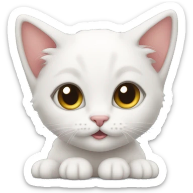 The cutest kitten in the world sticker