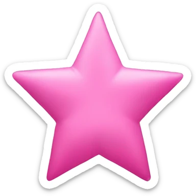 Pink star sticker