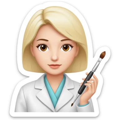 Beautician course master sticker