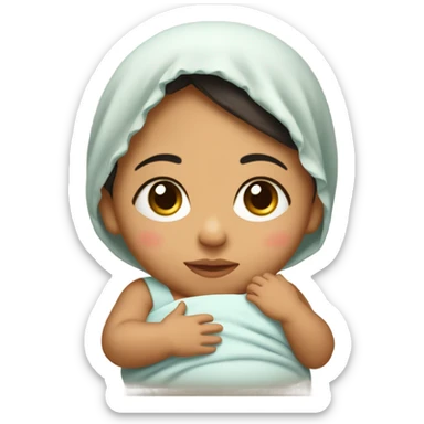 Mexican baby girl due any day  sticker