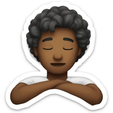 Morning with sleep sticker