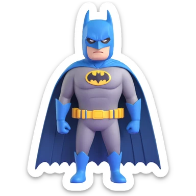 batman character 3D Microsoft fluent emoji sticker
