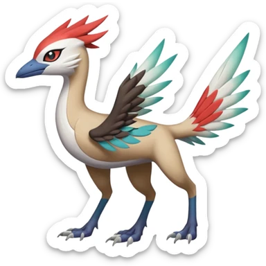 Trico-Meloetta-Latias-Nargacuga-Silvally-hybrid-fusion-creature, full body sticker