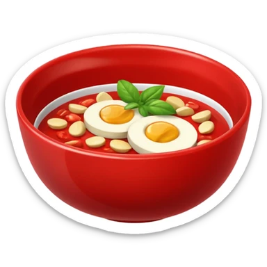 healthy bowl red bowl sticker