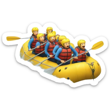 rafting sticker