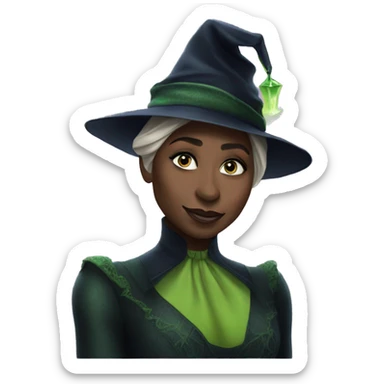 cynthia erivo but as elphaba sticker