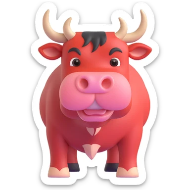 Bull sticker