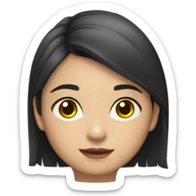 niña morena sticker