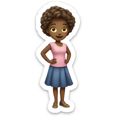 Très belle fille debout sticker