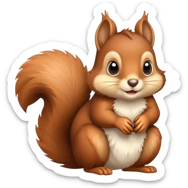 cute squirrel sticker