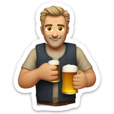 Australian dad with beer sticker