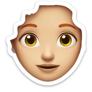 Bad Redhead girl with sticker