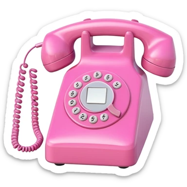Vibrant pastel pink phone sticker