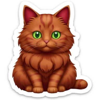 бордовый кот sticker