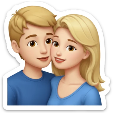  یه پسر درحال بوسیدن زن sticker