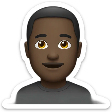 Une personne noir sticker