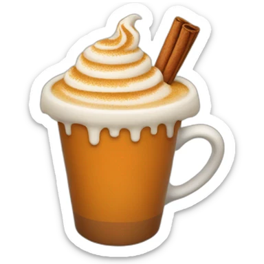 Pumpkin spice latte  sticker