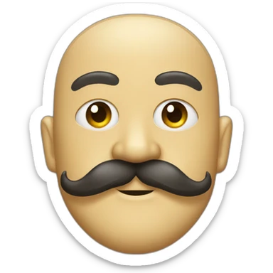  fu Manchu moustache sticker