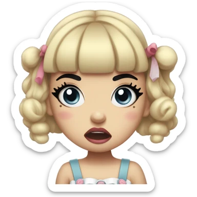 psycho melanie martinez angry about leaked song sticker