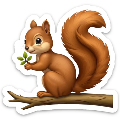 a squirrel sticker