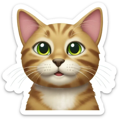 merry christmas cat sticker