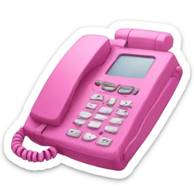 pink flip phone sticker