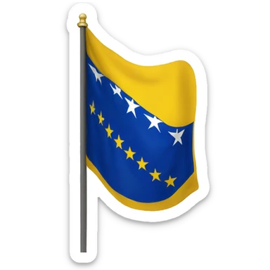 bosnian flag 1992-1995 sticker