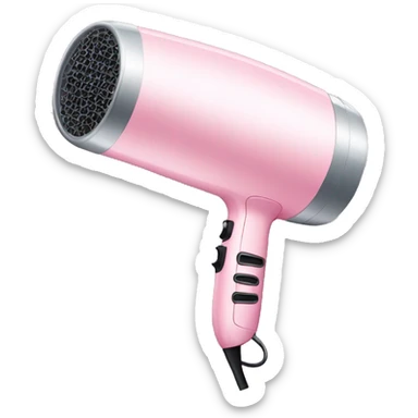 pastel pink hair dryer sticker