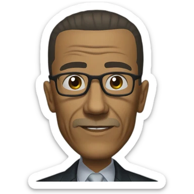 gus fring from breaking bad is mad sticker