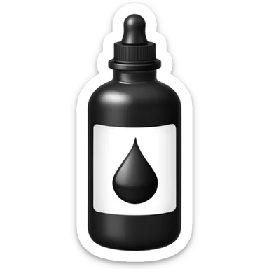 black tattoo ink  sticker