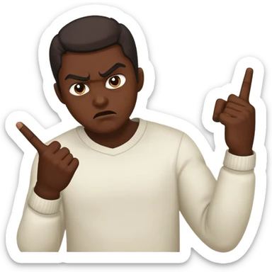 😒🖕🏾 sticker