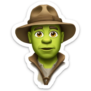 Shrek archaeologist sticker