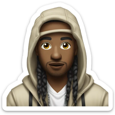 Rapper on the scene sticker