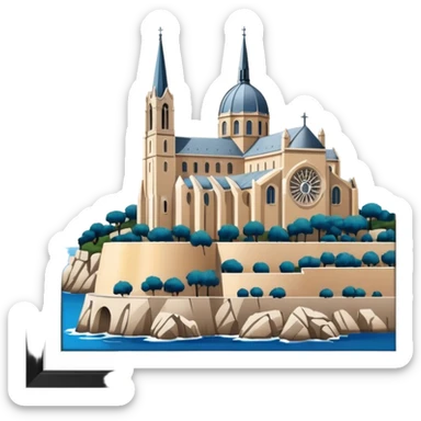 Notre dame Marseille sticker