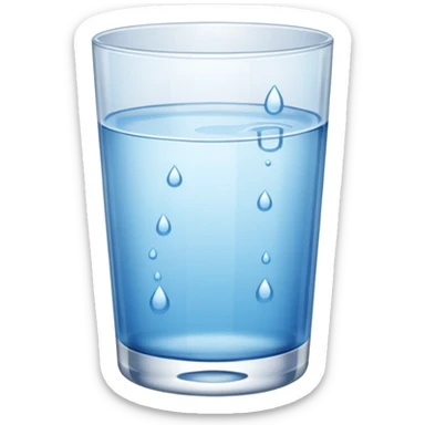 glass of water sticker