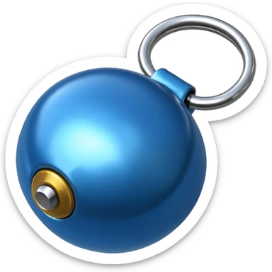 blue bike bell  sticker