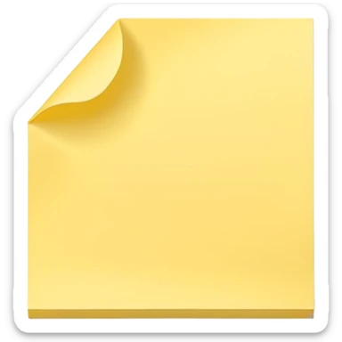 empty sticky note, rectangular shape sticker