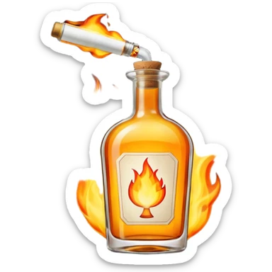 Cocktail molotov sticker