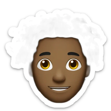 black man with Dreads and snake around neck sticker