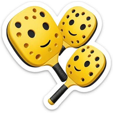 pelota de pickleball sticker