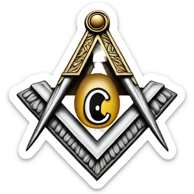 Freemason logo sticker
