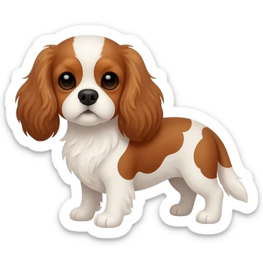 ruby king charles cavalier sticker