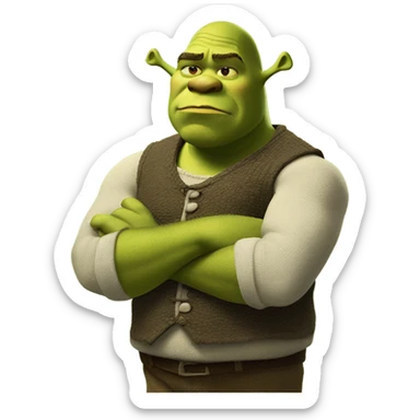 Shrek get out of my swamp sticker
