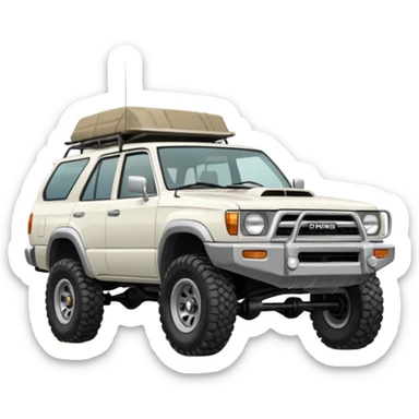 White 1st gen 4Runner sticker