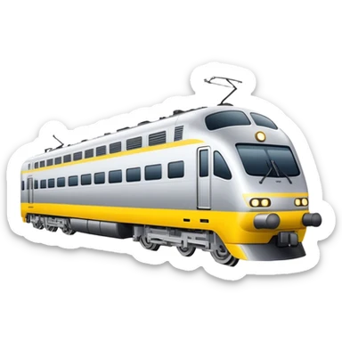 Australian passenger train (Iconic colour: Silver and yellow) sticker